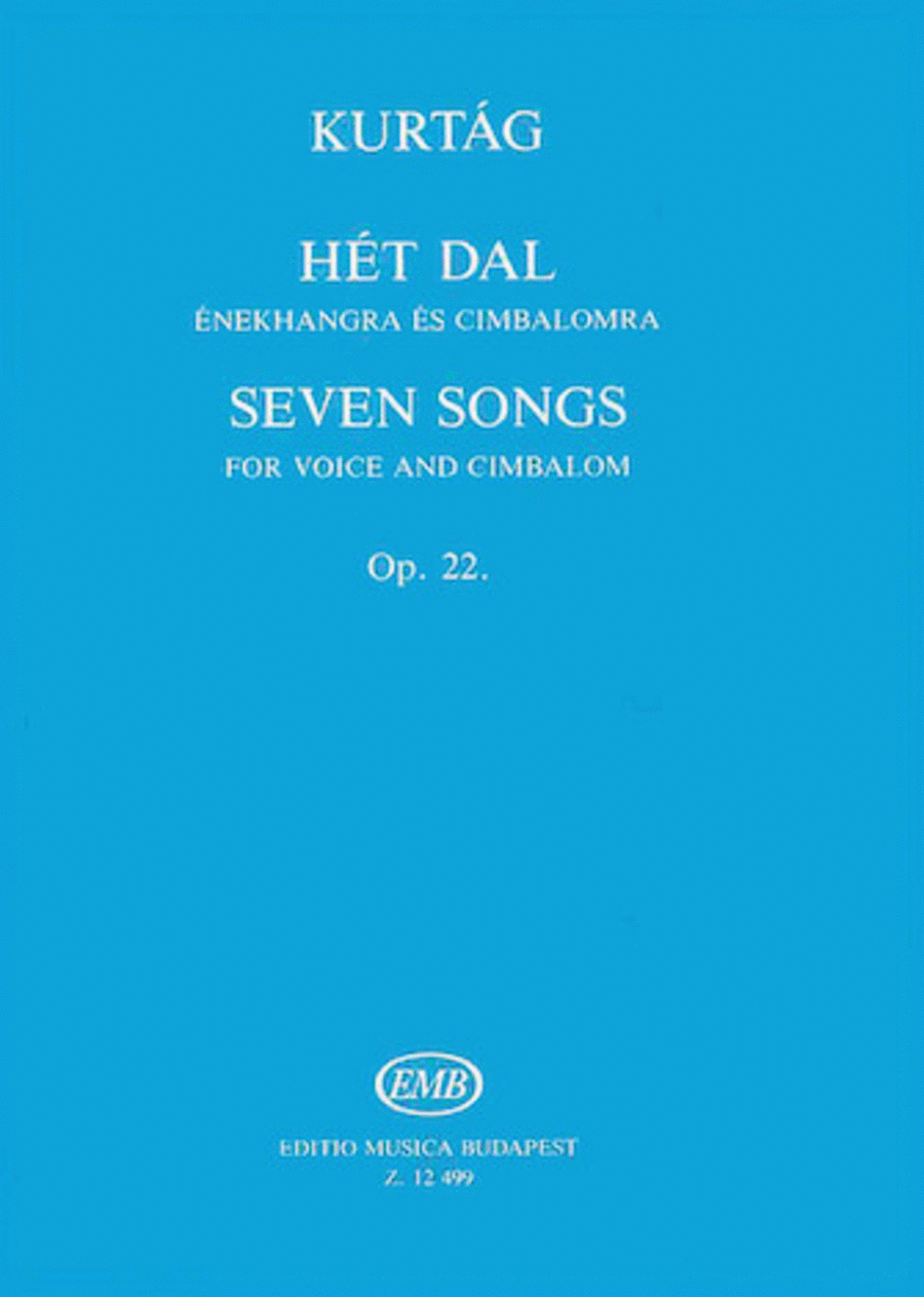 7 Songs Op.22-s.vx/chamb.ens Voice scores gallery preview page 1