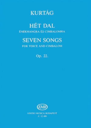 Book cover for 7 Songs Op.22-s.vx/chamb.ens