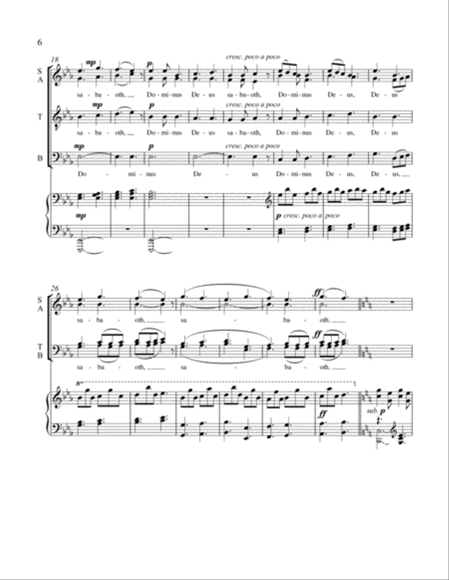 Missa Brevis SSATB scores gallery preview page 5