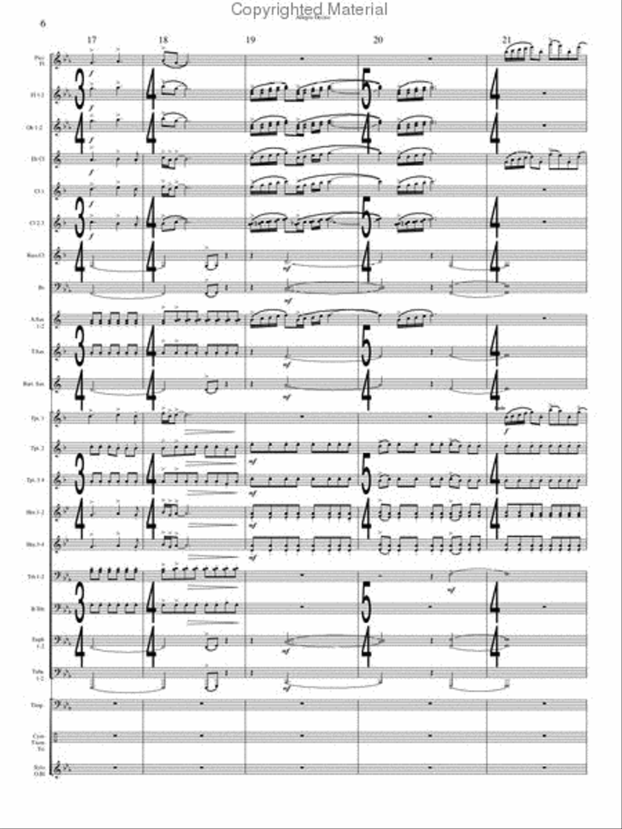 Allegro Deciso Concert Band scores gallery preview page 6