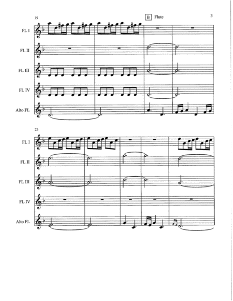 Game Of Thrones Woodwind Quartet scores gallery preview page 3