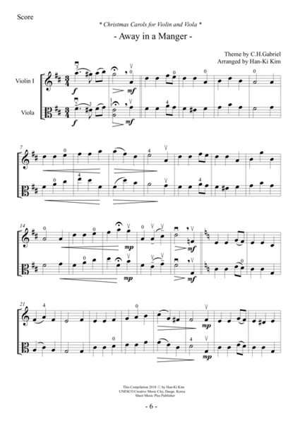 Christmas Carols for Violin and Viola Vol.II image number null