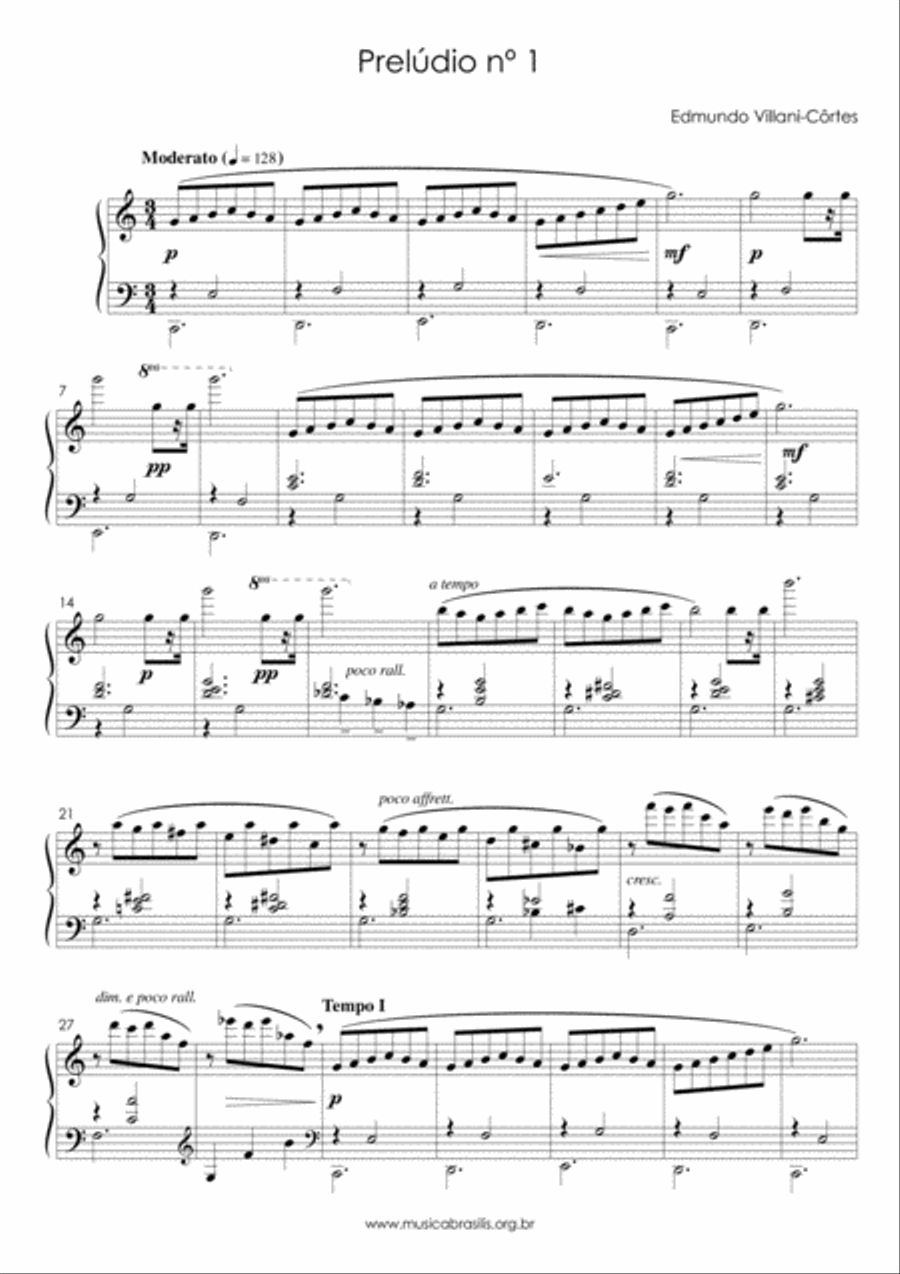 Dez prelúdios e cinco interlúdios para piano Piano Solo scores gallery preview page 3