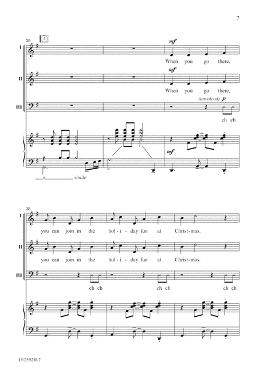 Jamaican Noel 3-Part scores gallery preview page 8