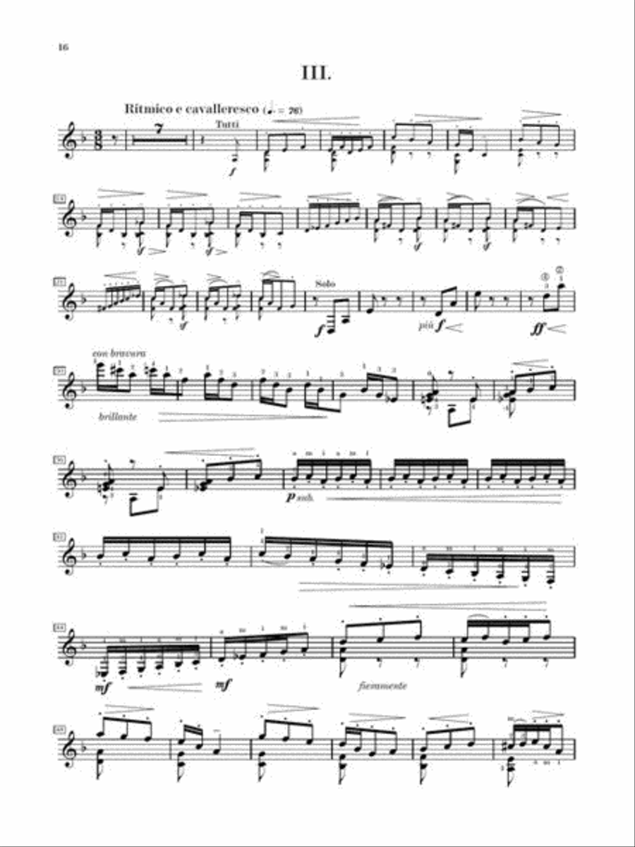 Castelnuovo-Tedesco – Guitar Concerto No. 1 in D Major, Op. 99 Acoustic Guitar scores gallery preview page 7