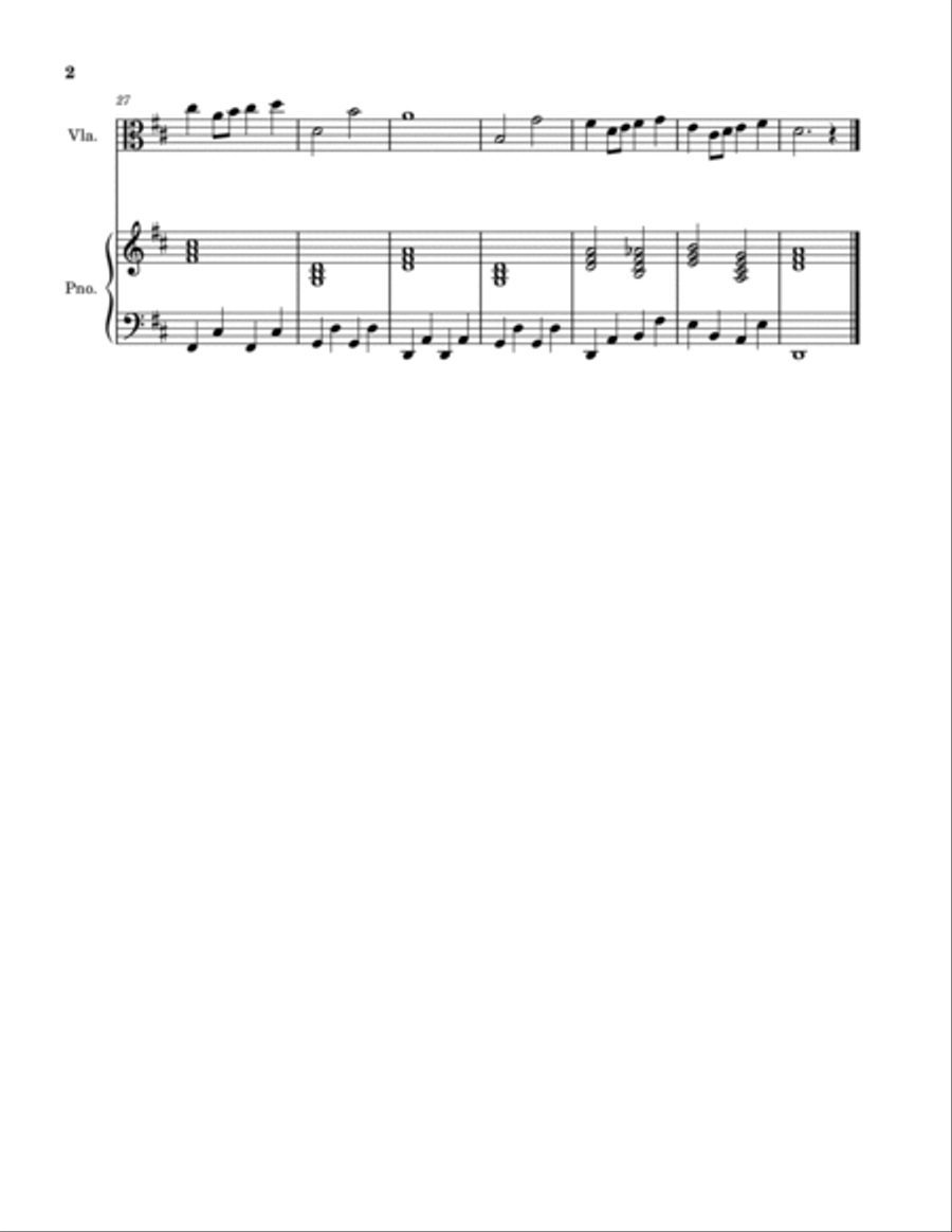 Over The Rainbow Viola scores gallery preview page 2