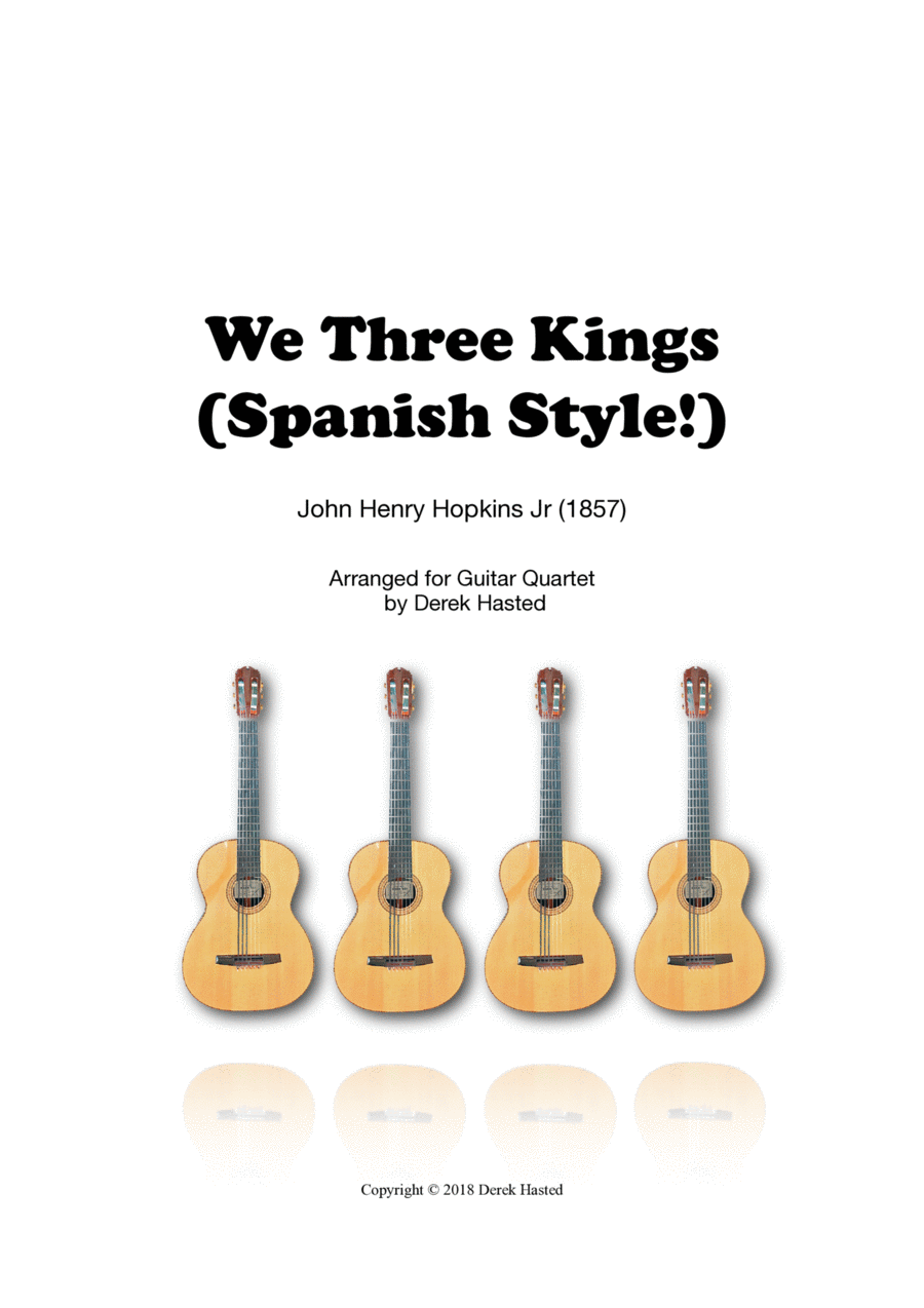 We Three Kings (Spanish Style!) - 4 guitars/large ensemble Large Ensemble scores gallery preview page 1