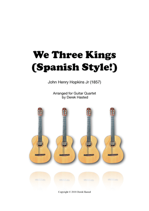 Book cover for We Three Kings (Spanish Style!) - 4 guitars/large ensemble