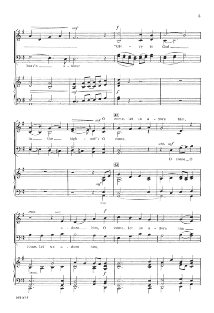 O Come, All Ye faithful O Come, All Ye faithful 4-Part scores gallery preview page 5