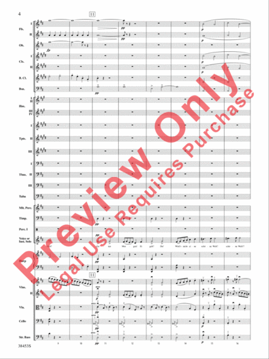 Ging heut Morgen übers Feld Full Orchestra scores gallery preview page 5