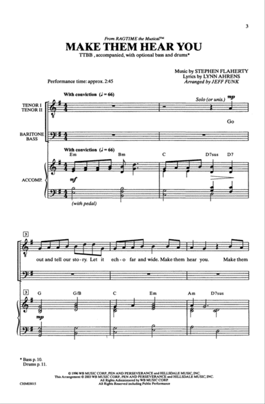 Make Them Hear You Make Them Hear You Men's Choir scores gallery preview page 12