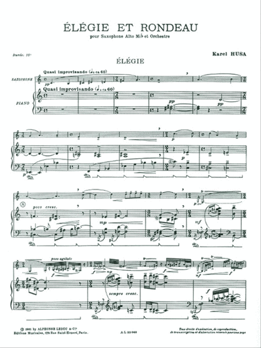 Elegy And Rondeau Collection / Songbook scores gallery preview page 2