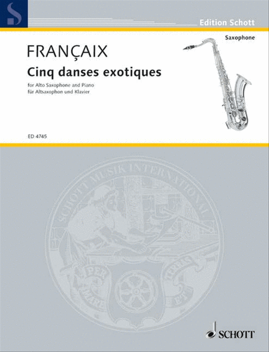 Five Exotic Dances Alto Saxophone scores gallery preview page 1