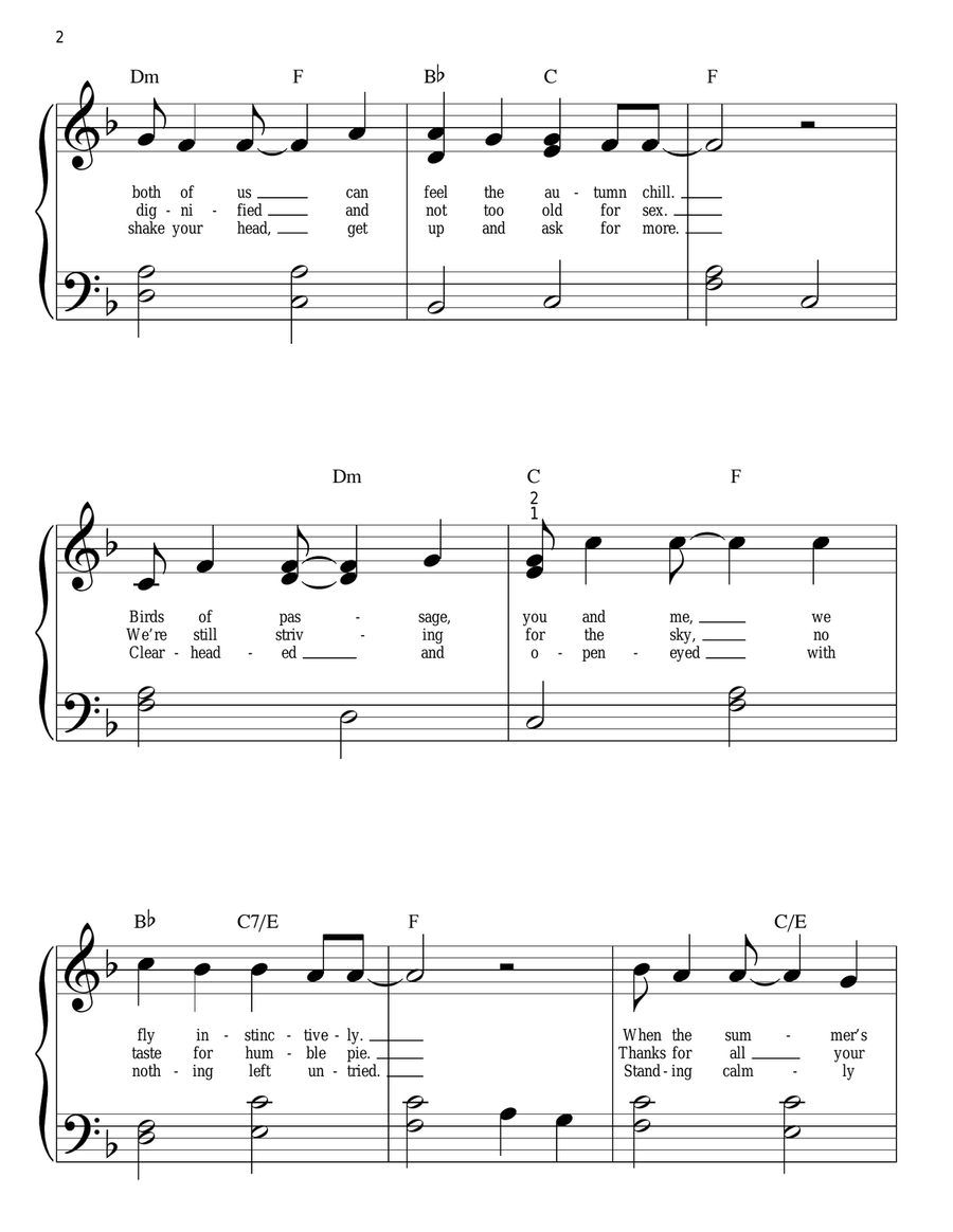 When All Is Said And Done Easy Piano scores gallery preview page 2