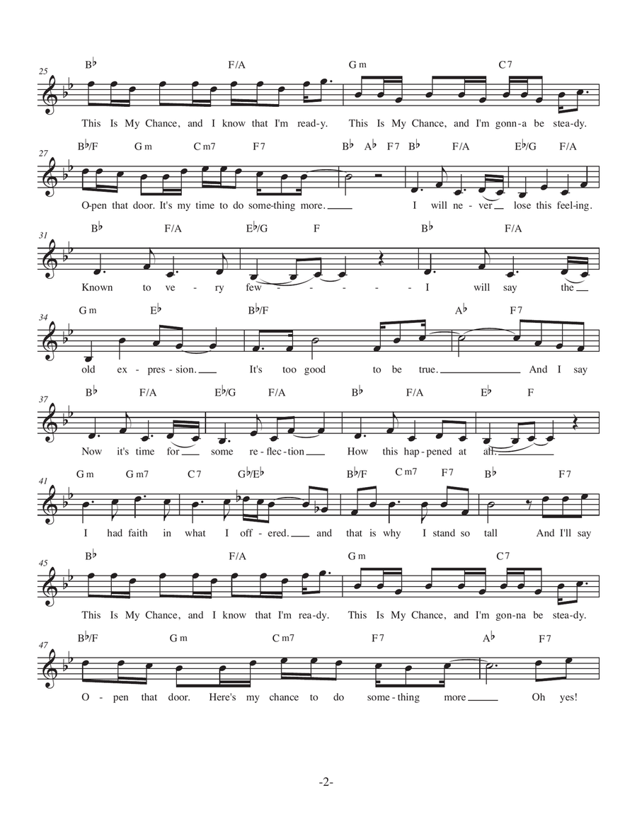 This Is My Chance This Is My Chance Piano, Vocal scores gallery preview page 2