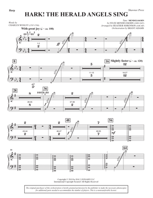 Hark! The Herald Angels Sing (Orchestra) (arr. Heather Sorenson) - Harp