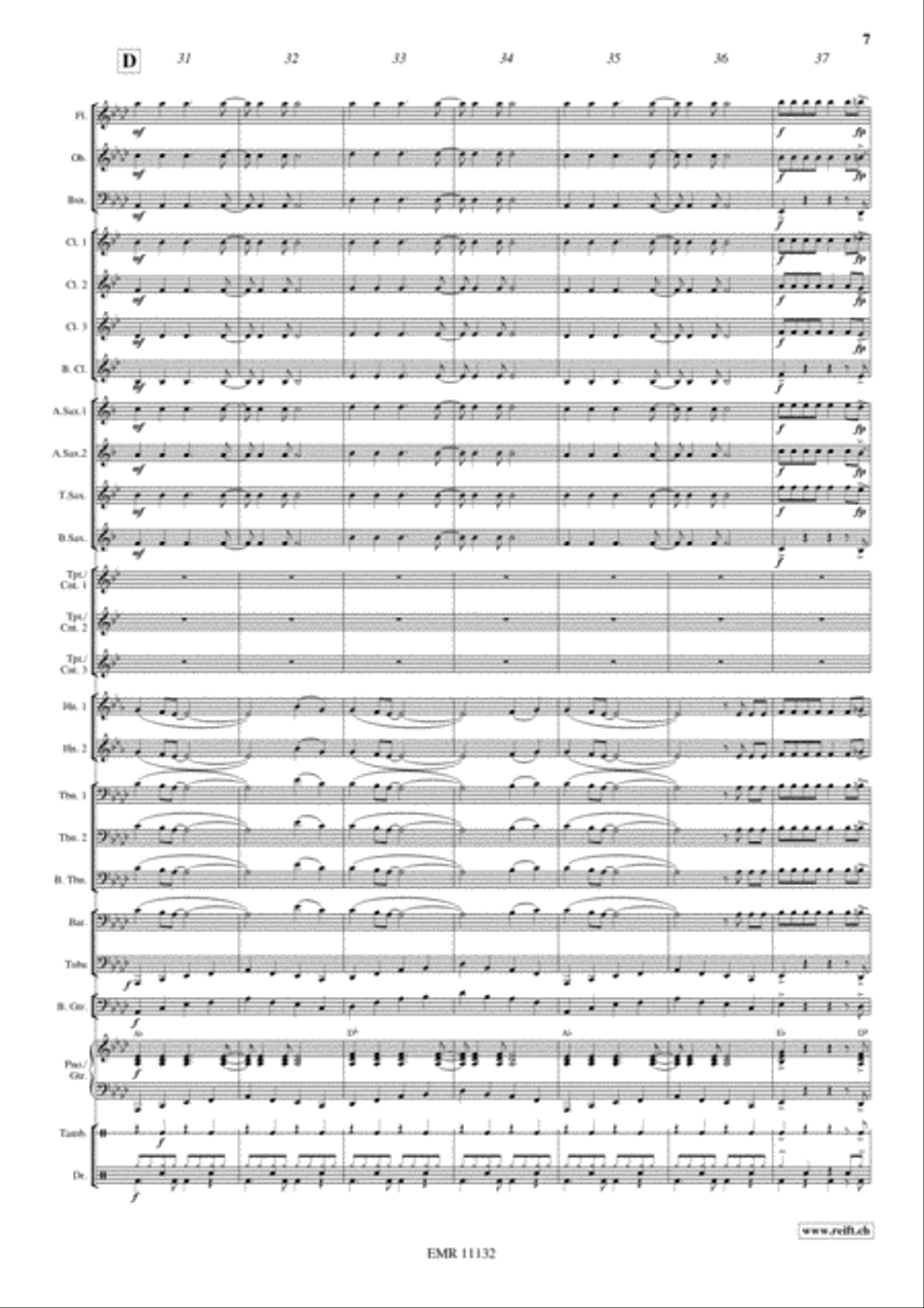 Barbara Ann Concert Band scores gallery preview page 8
