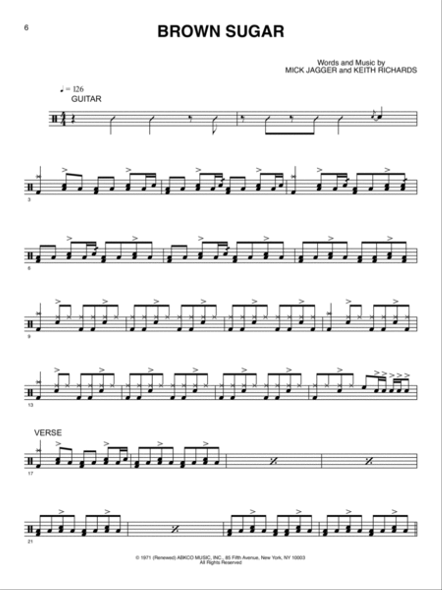 Ultimate Drum Play-Along Rolling Stones Percussion scores gallery preview page 4