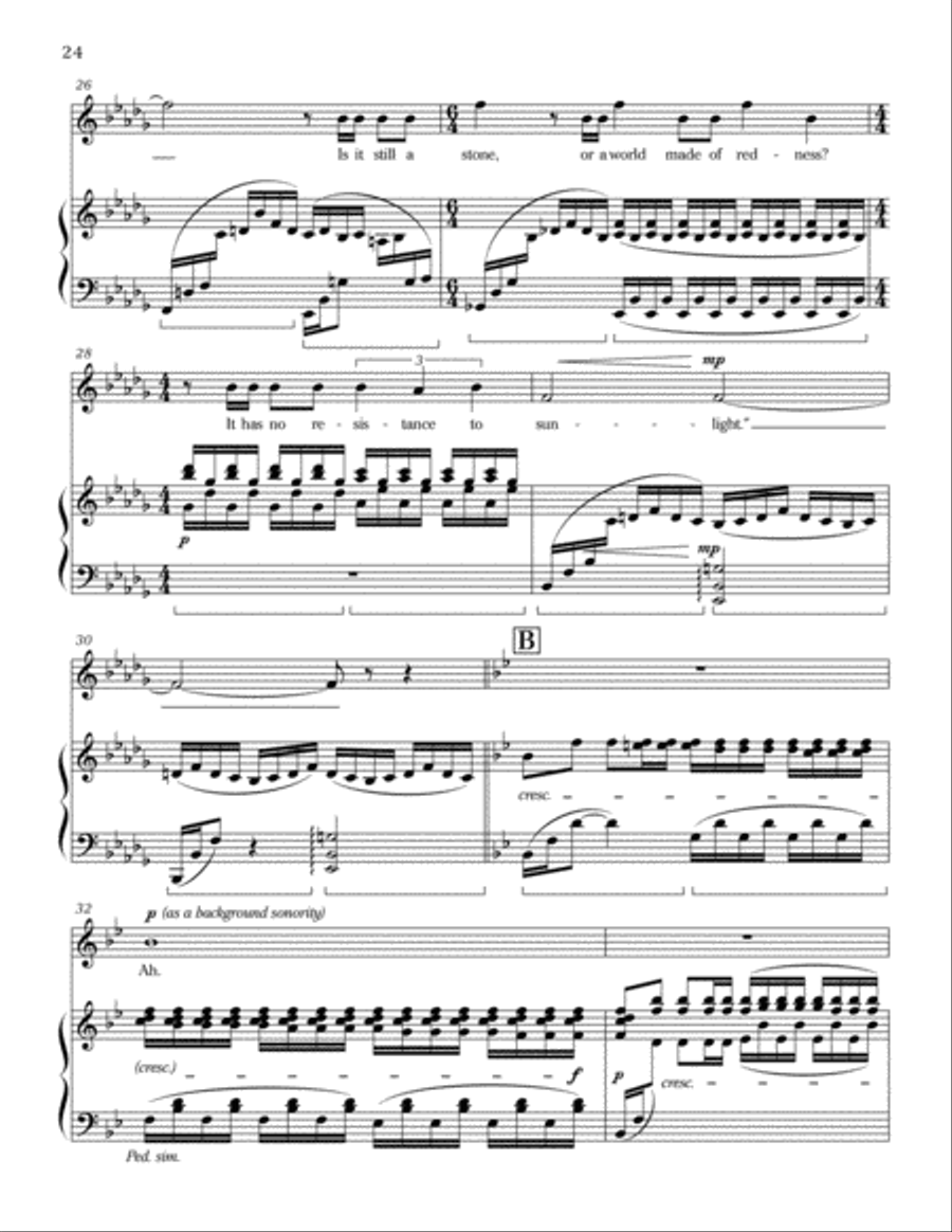 The Sunrise Ruby The Sunrise Ruby High Voice scores gallery preview page 4