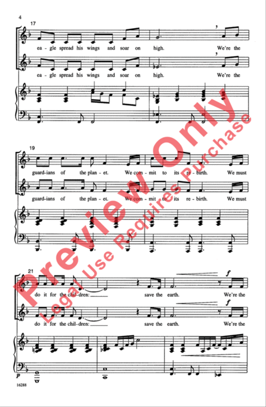 For the Children For the Children 2-Part scores gallery preview page 4