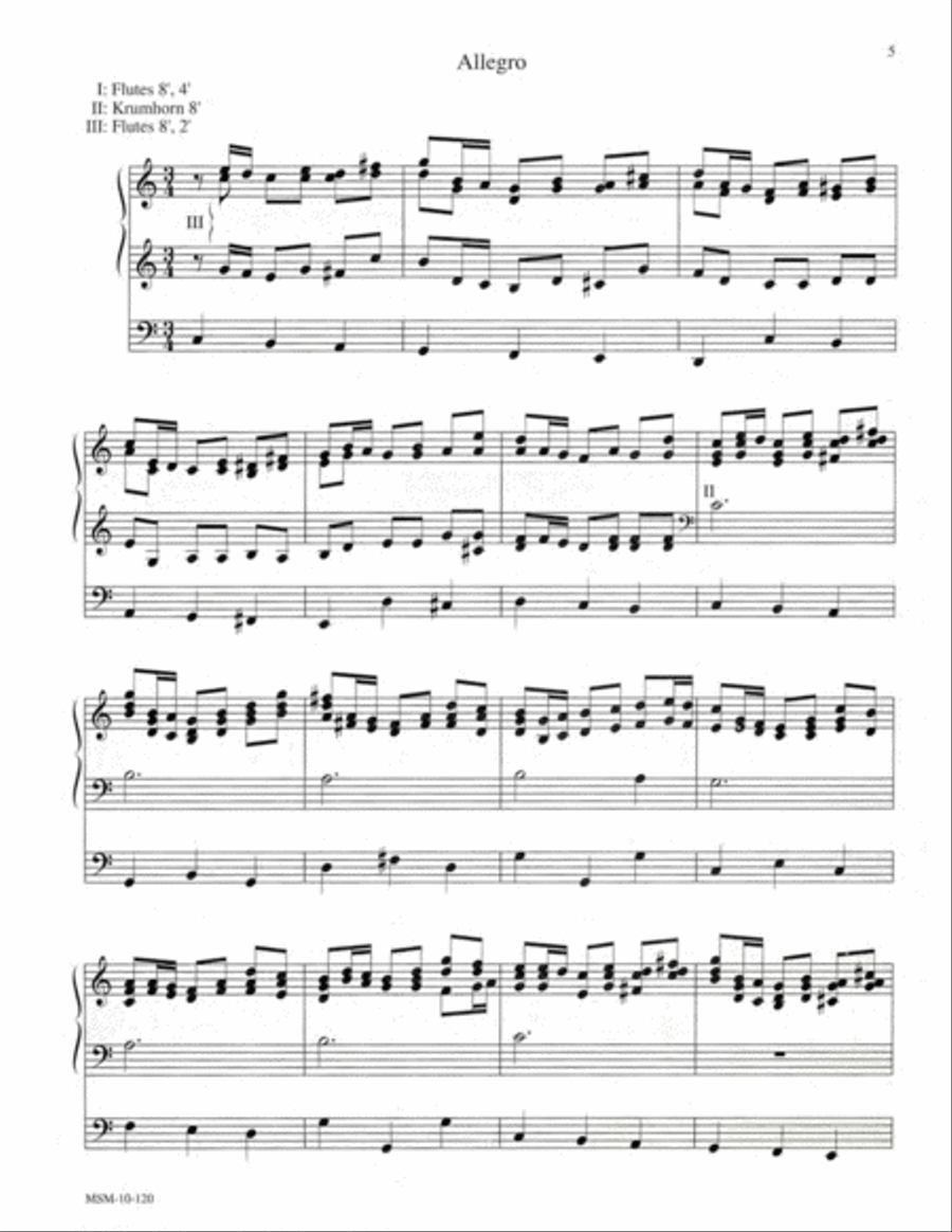 Partita on From Heaven Above to Earth I Come Organ scores gallery preview page 4