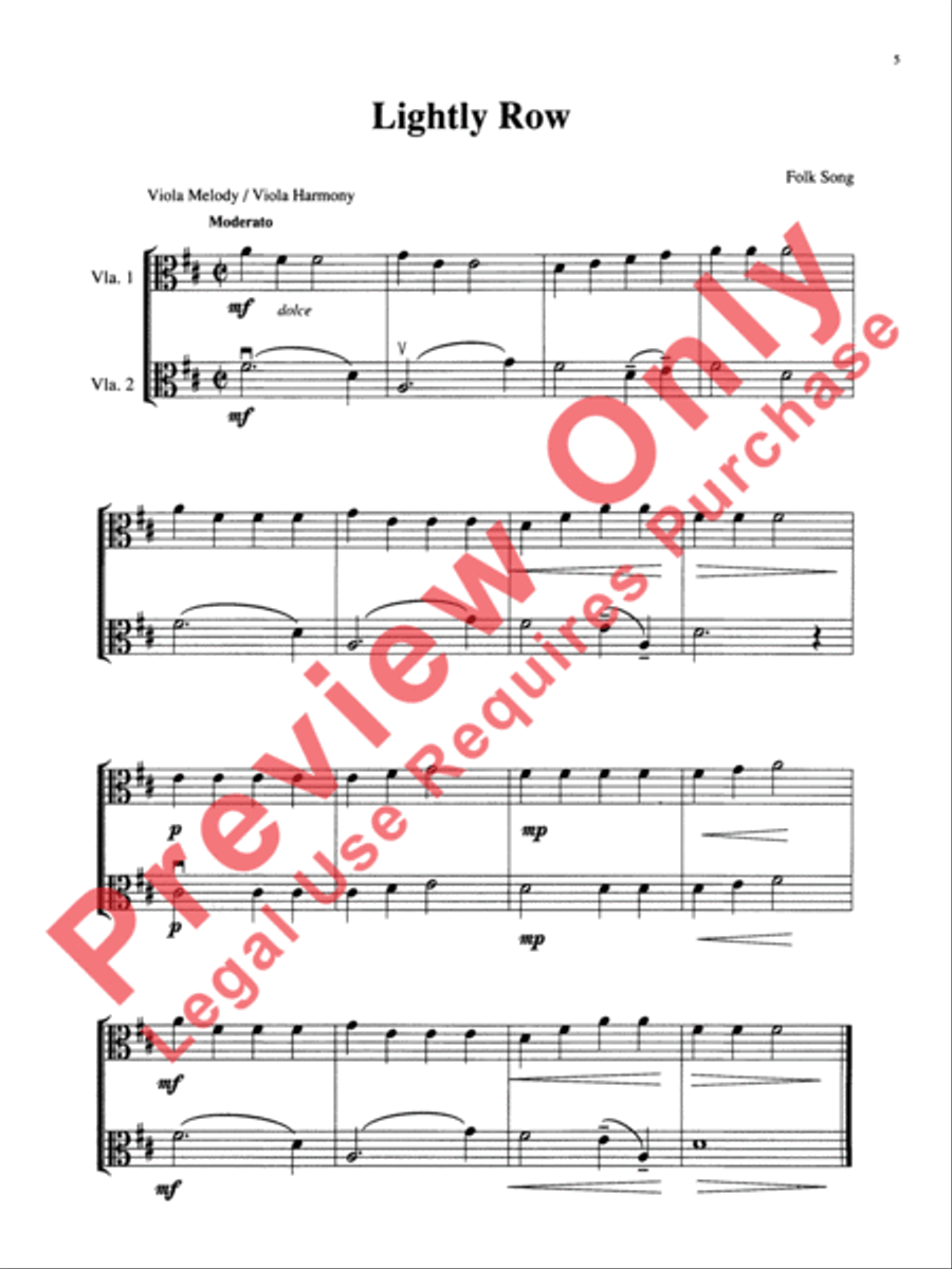 Ensembles for Viola, Volume 1 Viola scores gallery preview page 9