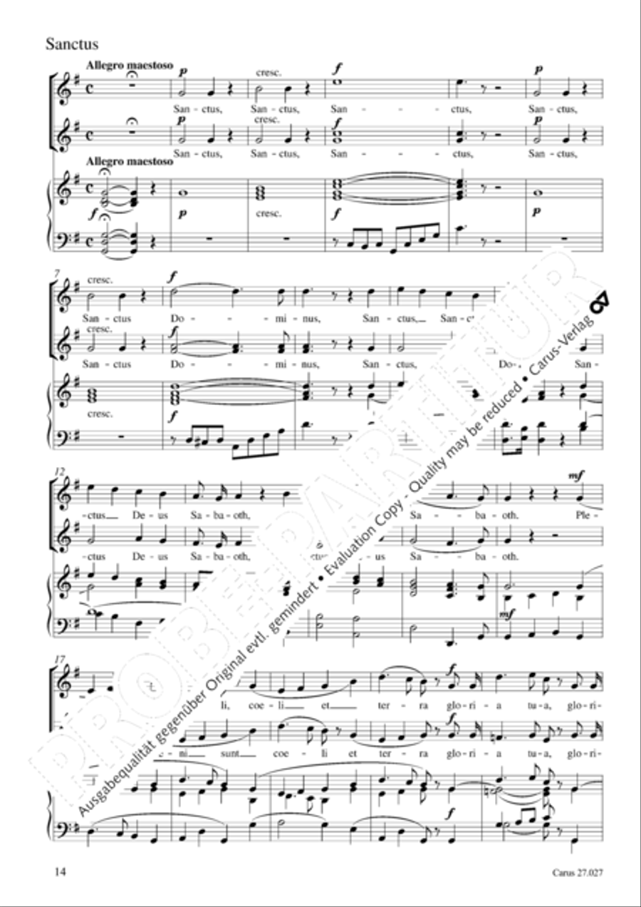 Messe breve Messe breve SA scores gallery preview page 15