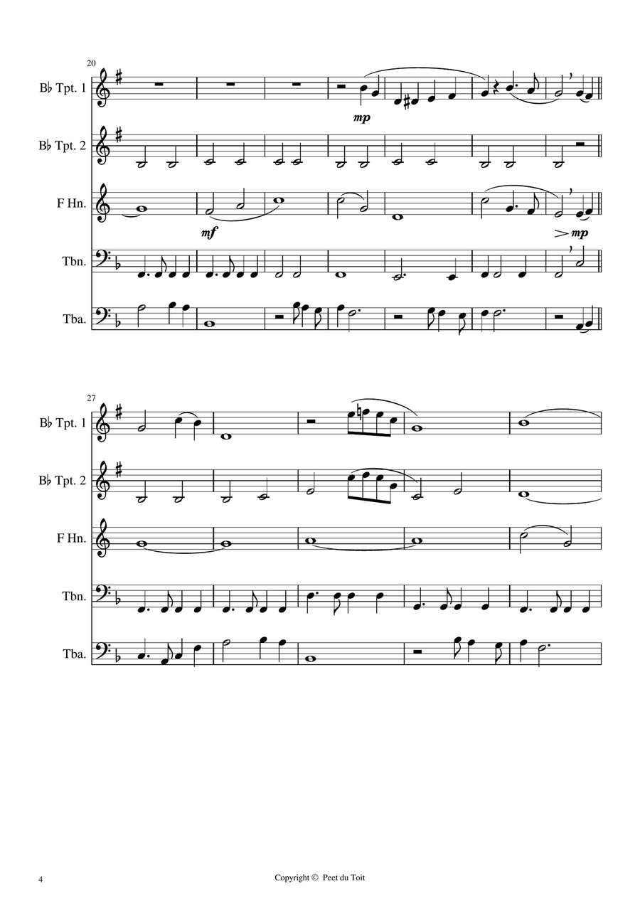 I Don't Believe In If Anymore Brass Ensemble scores gallery preview page 4