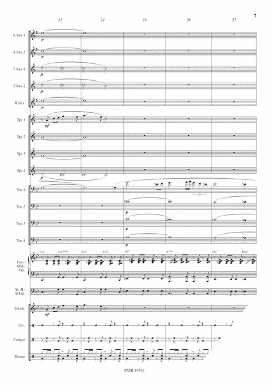 Tropical Romance Big Band scores gallery preview page 8