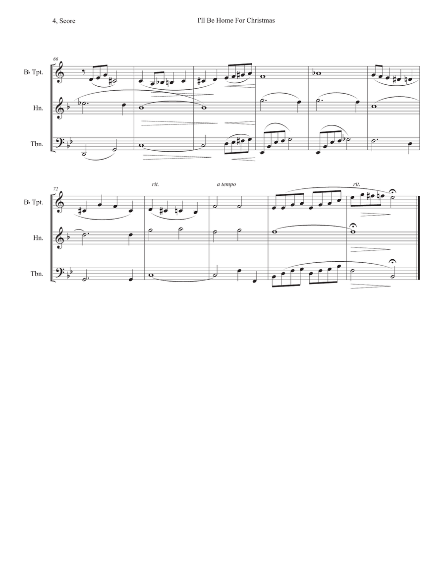 I'll Be Home For Christmas School and Community scores gallery preview page 4