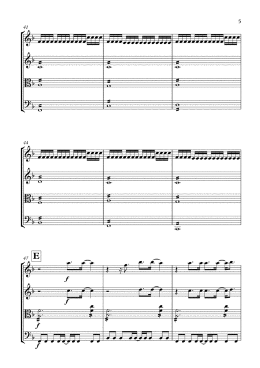 Fix You String Quartet scores gallery preview page 6