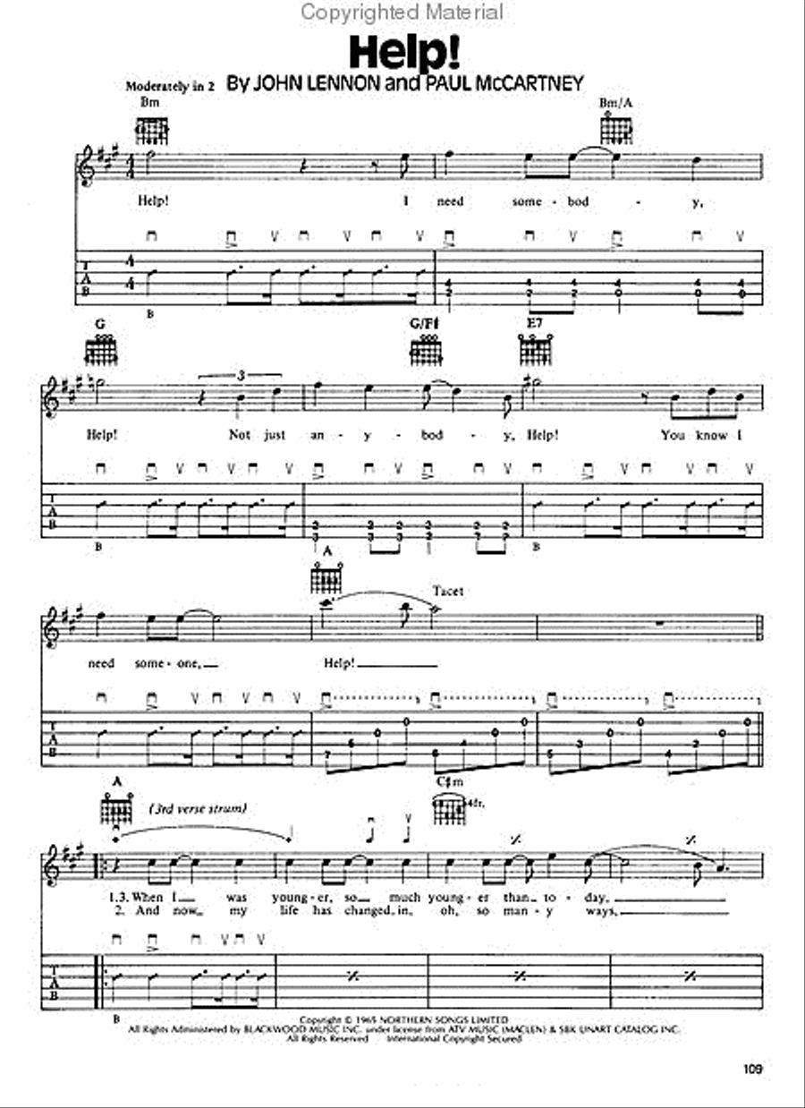 The Beatles Guitar Electric Guitar scores gallery preview page 5