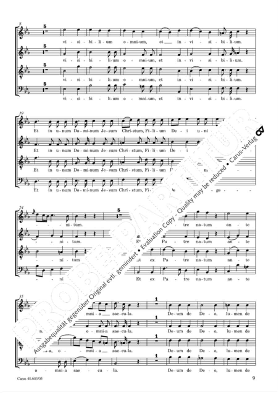 Grosse Orgelsolomesse in Es 4-Part scores gallery preview page 10