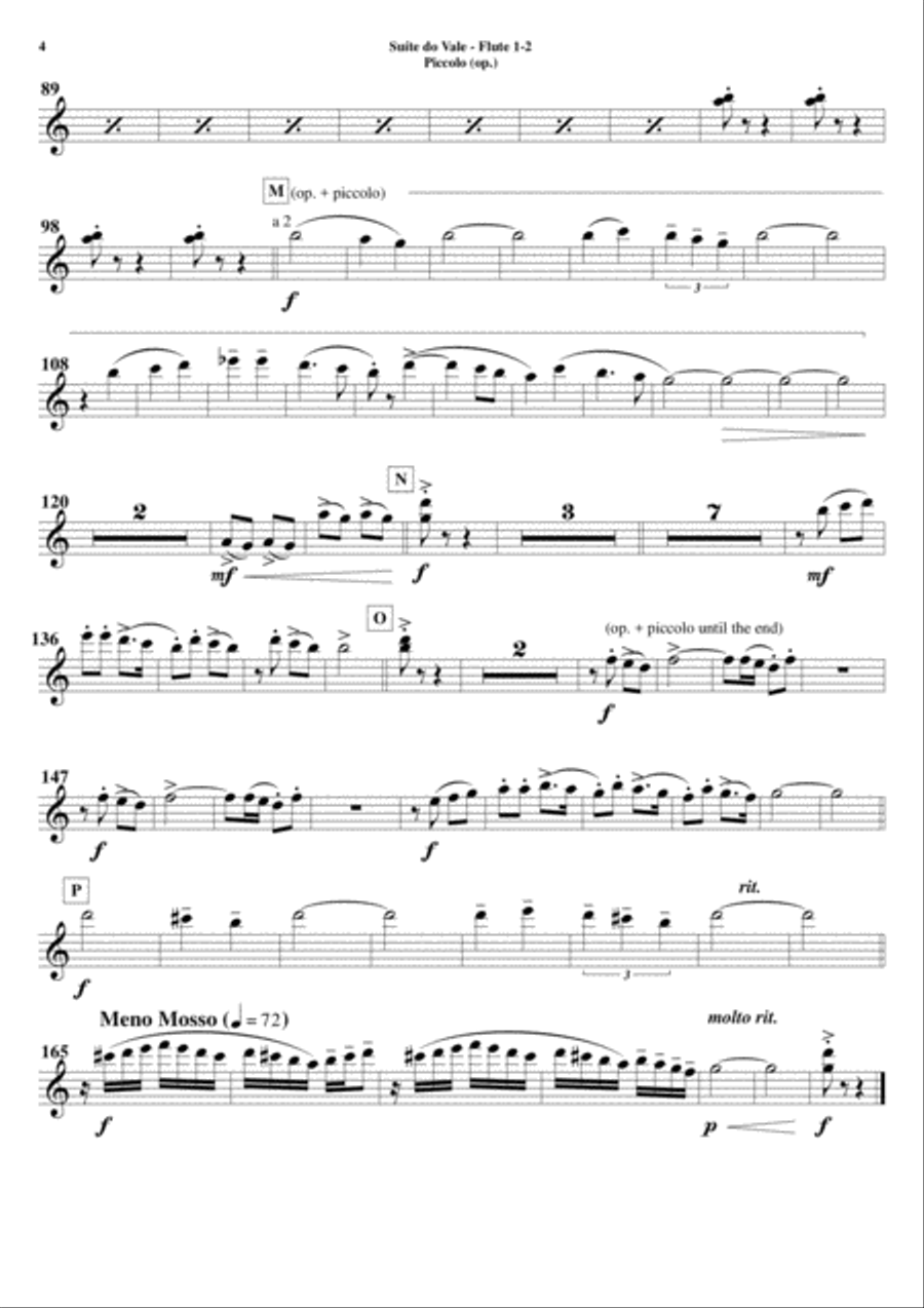 Suite do Vale - Set of Parts Concert Band scores gallery preview page 4