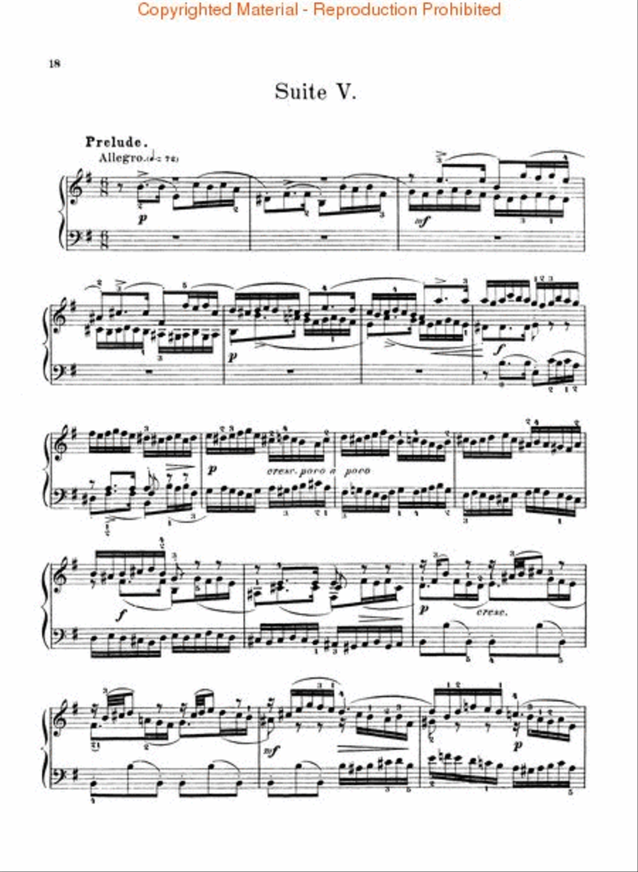 English Suites – Book 2 Piano Solo scores gallery preview page 3