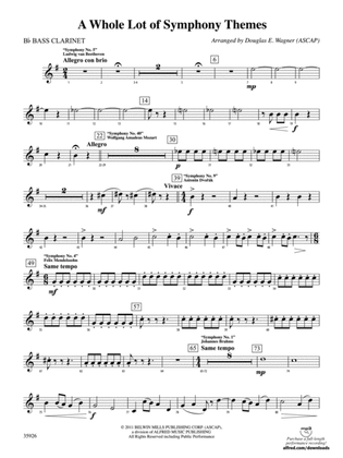 A Whole Lot of Symphony Themes: B-flat Bass Clarinet