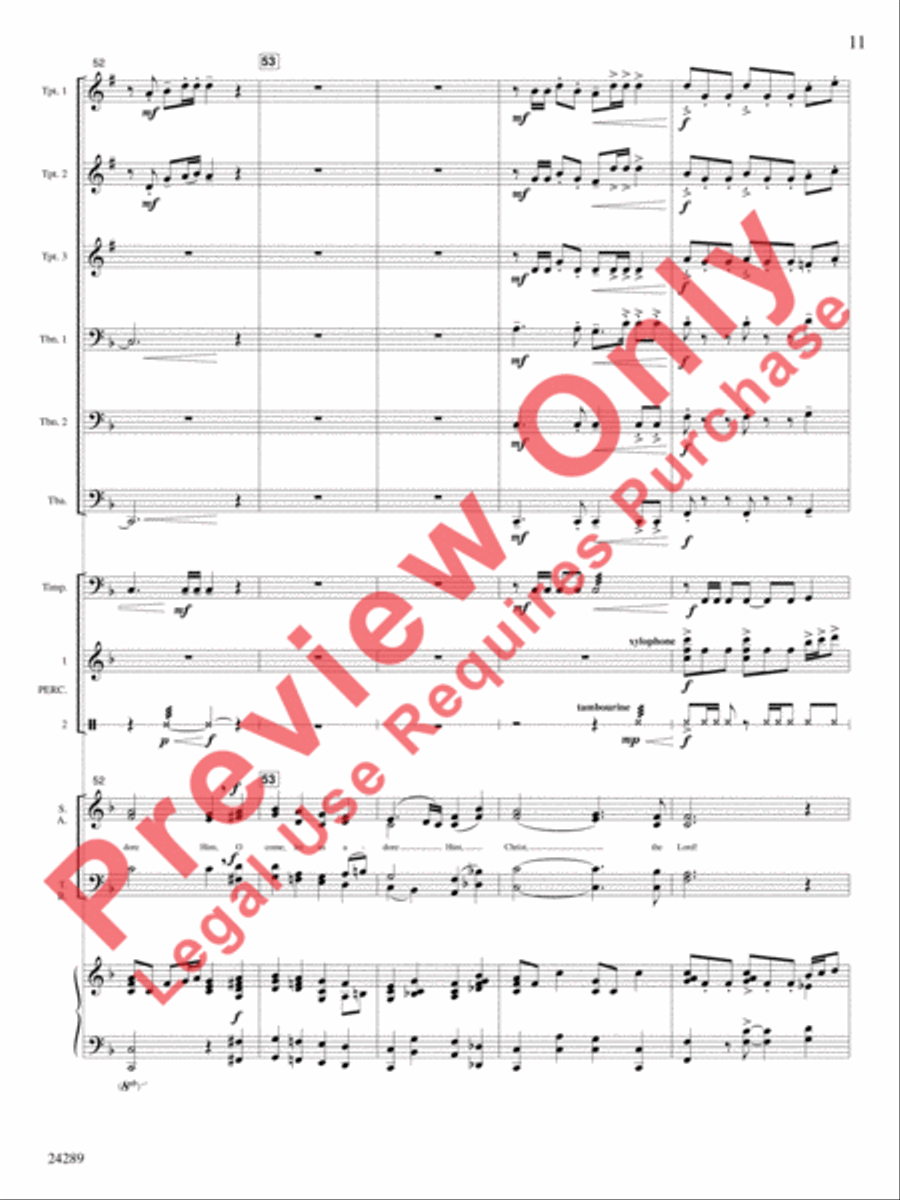 O Come, Let Us Adore Him O Come, Let Us Adore Him Choir scores gallery preview page 12