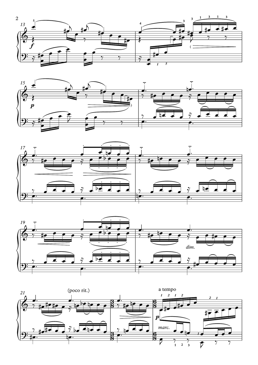 Faure-Barcarolle No.1 in A minor, Op.26 Piano Solo scores gallery preview page 3