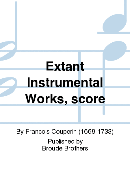 The Extant Works for Wind or String Instruments