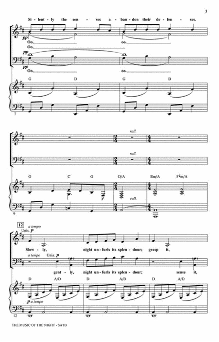 The Music of the Night 4-Part scores gallery preview page 3