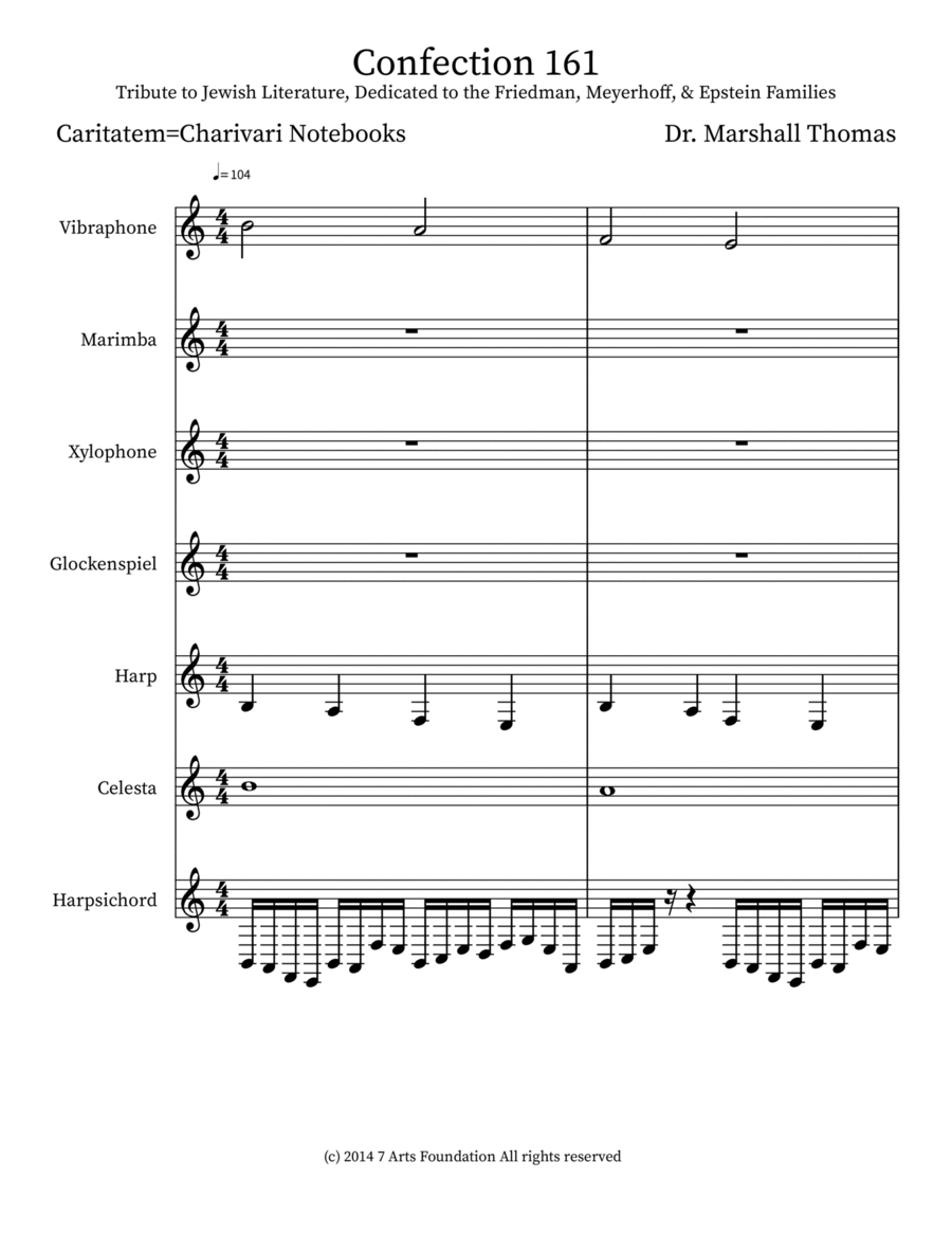 Confection 161 Confection 161 Harpsichord scores gallery preview page 1