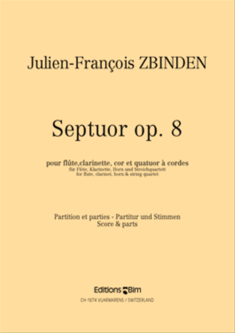 Septuor B-Flat Clarinet scores gallery preview page 1