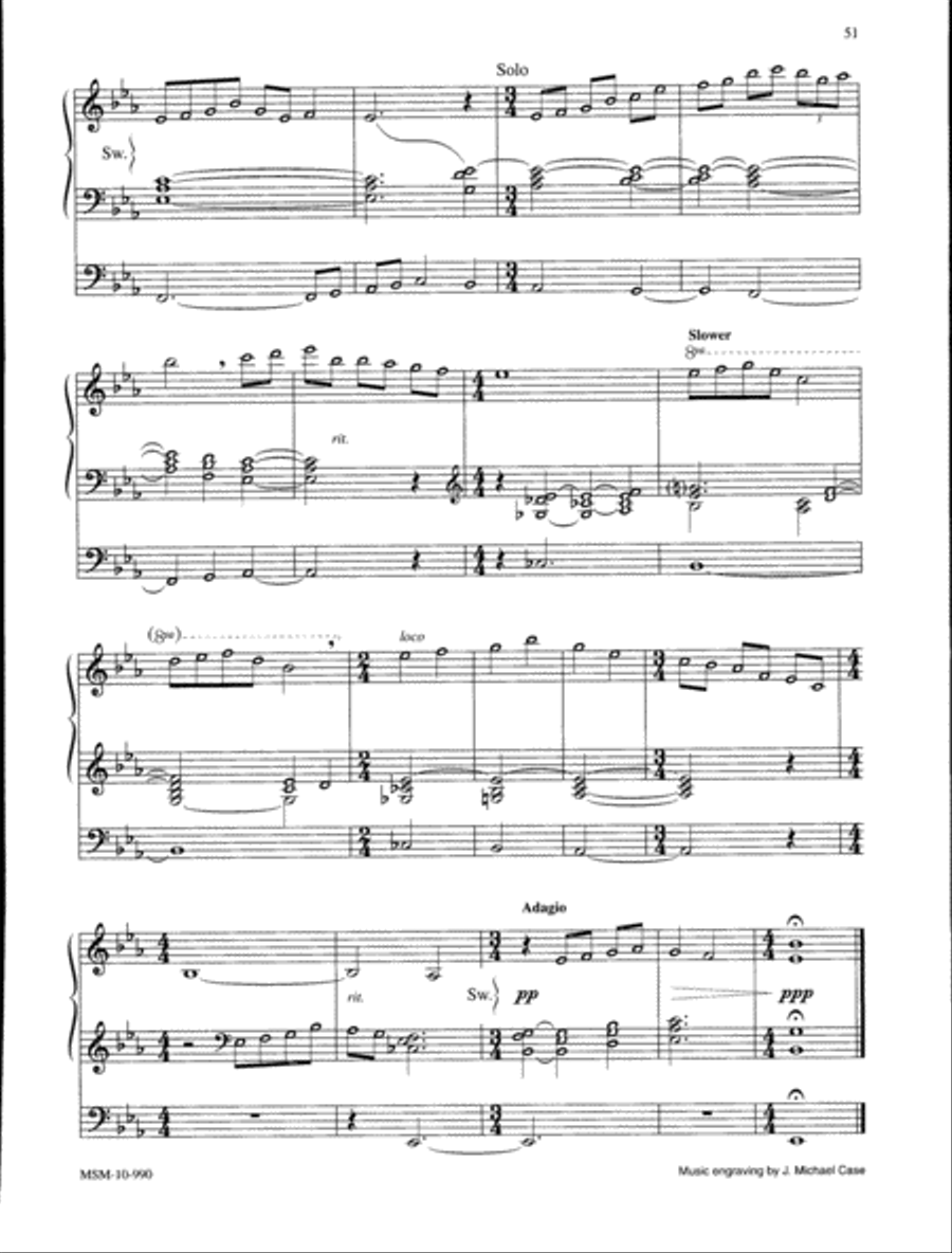Marilyn Mason Music Library, Volume 1 Organ scores gallery preview page 20