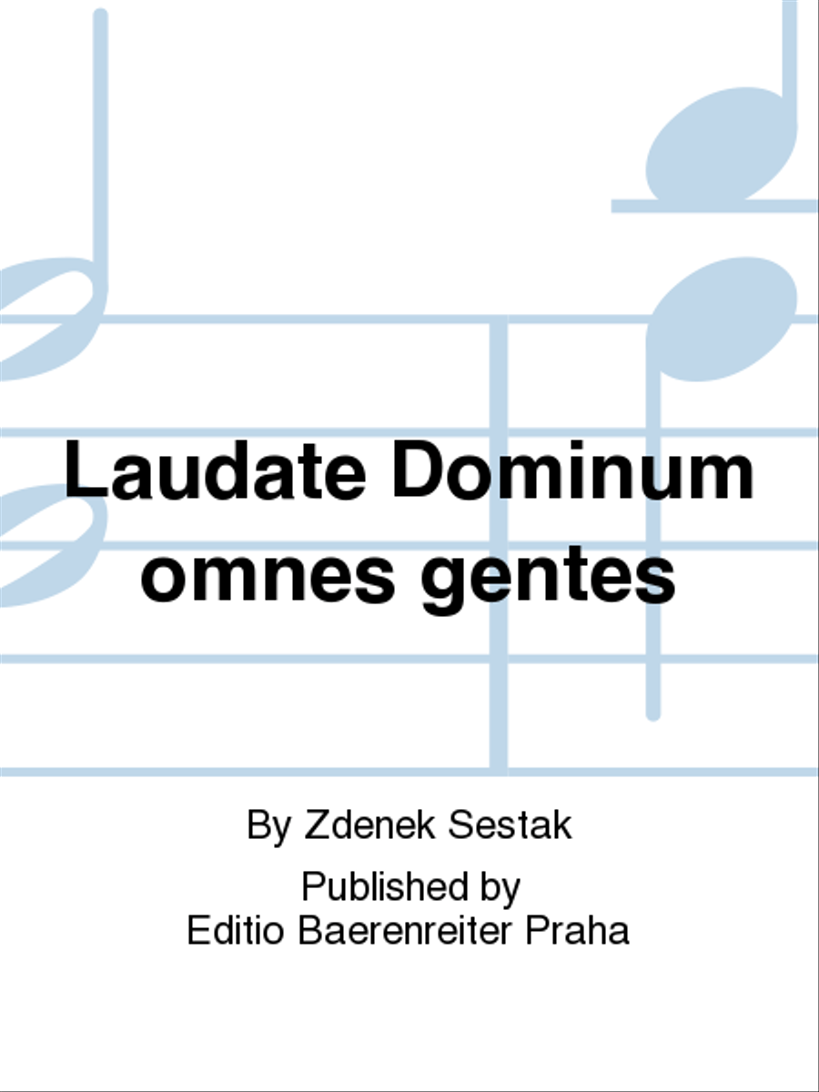 Laudate Dominum omnes gentes 4-Part scores gallery preview page 1