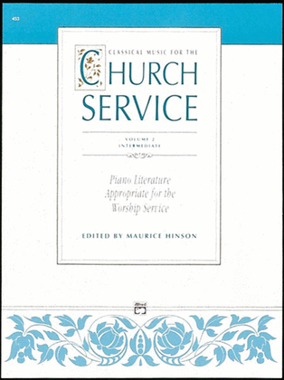 Book cover for Classical Music for the Church Service, Volume 2