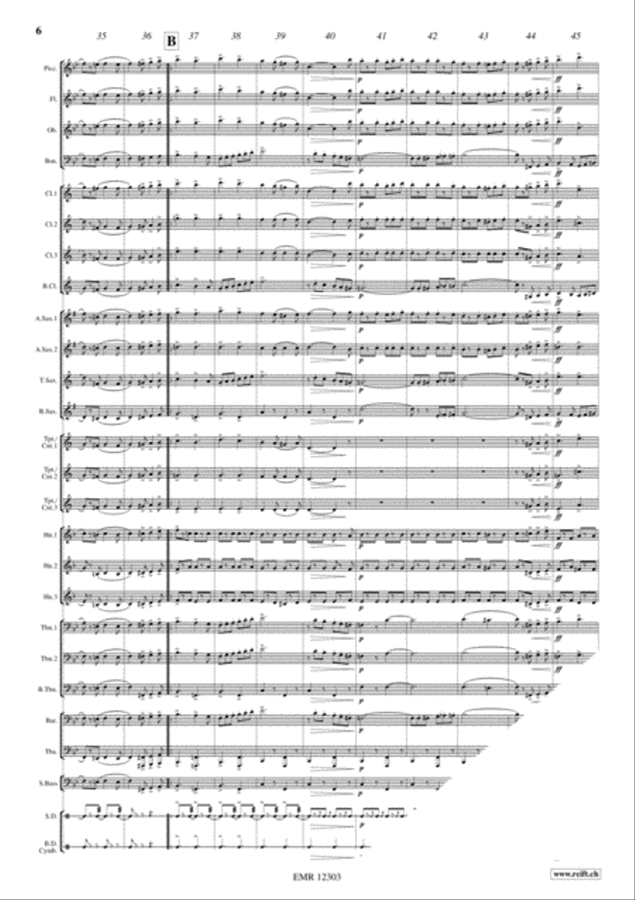 On The Quarter Deck Concert Band scores gallery preview page 6