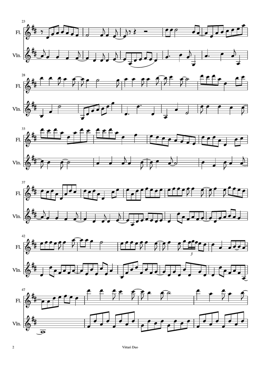 Friday I'm In Love Friday I'm In Love Flute scores gallery preview page 2