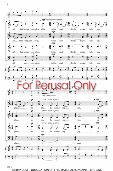Joy to the World - SATB divisi Octavo image number null