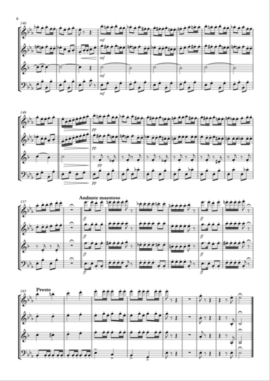 The Grasshoppers' Dance Woodwind Quartet scores gallery preview page 6