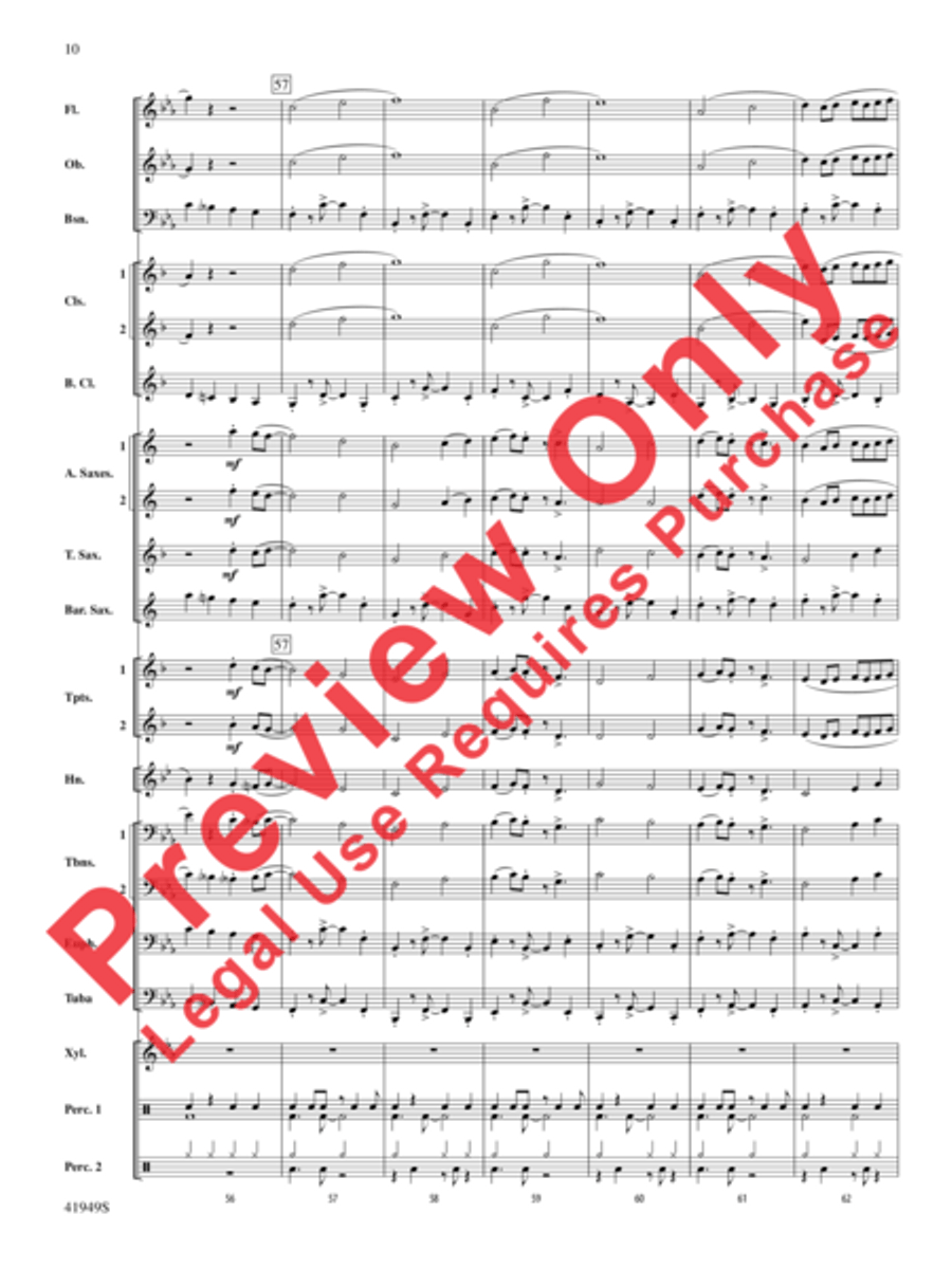 Camino del Sol Concert Band scores gallery preview page 11